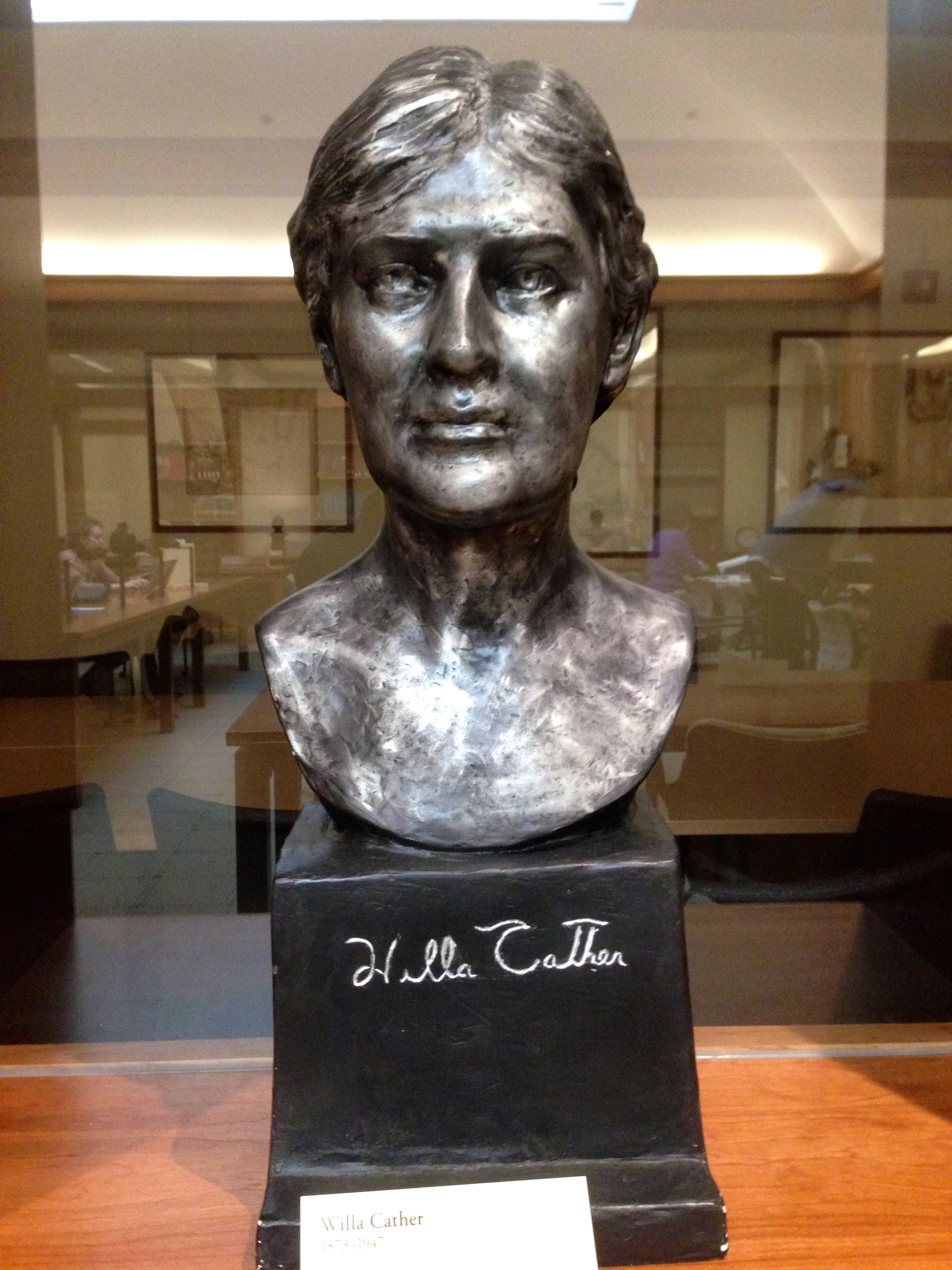 Bust of Willa Cather (Photograph by Emily Caldwell)