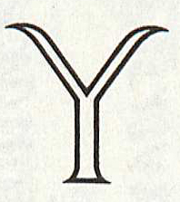 "Y" is for Columna Versalien, which is included in Treasury of Alphabets and Lettering by Jan Tschichold, 1992. (Z250 .T883 1992. Image by Petrina Jackson)