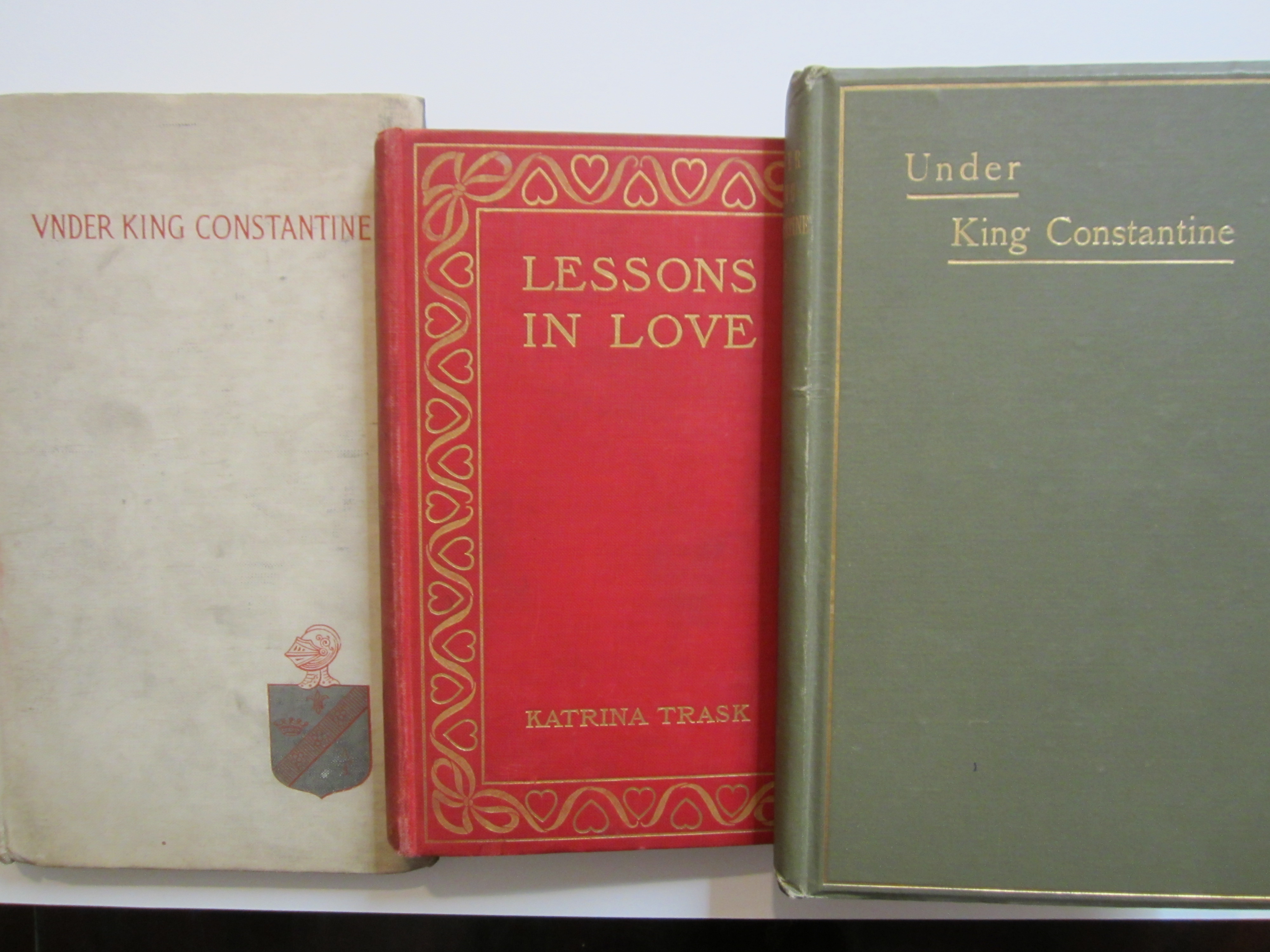 The Clifton Waller Barrett Library contains two of her books, Under King Constantine, published anonymously in 1892 and Lessons in Love.
