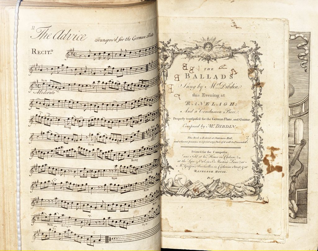 This scrapbook of 18th century songs, ballads, and cantatas were collected by Thomas Jefferson and his family. There are 95 titles in this volume from Jefferson's distinct music collection.
