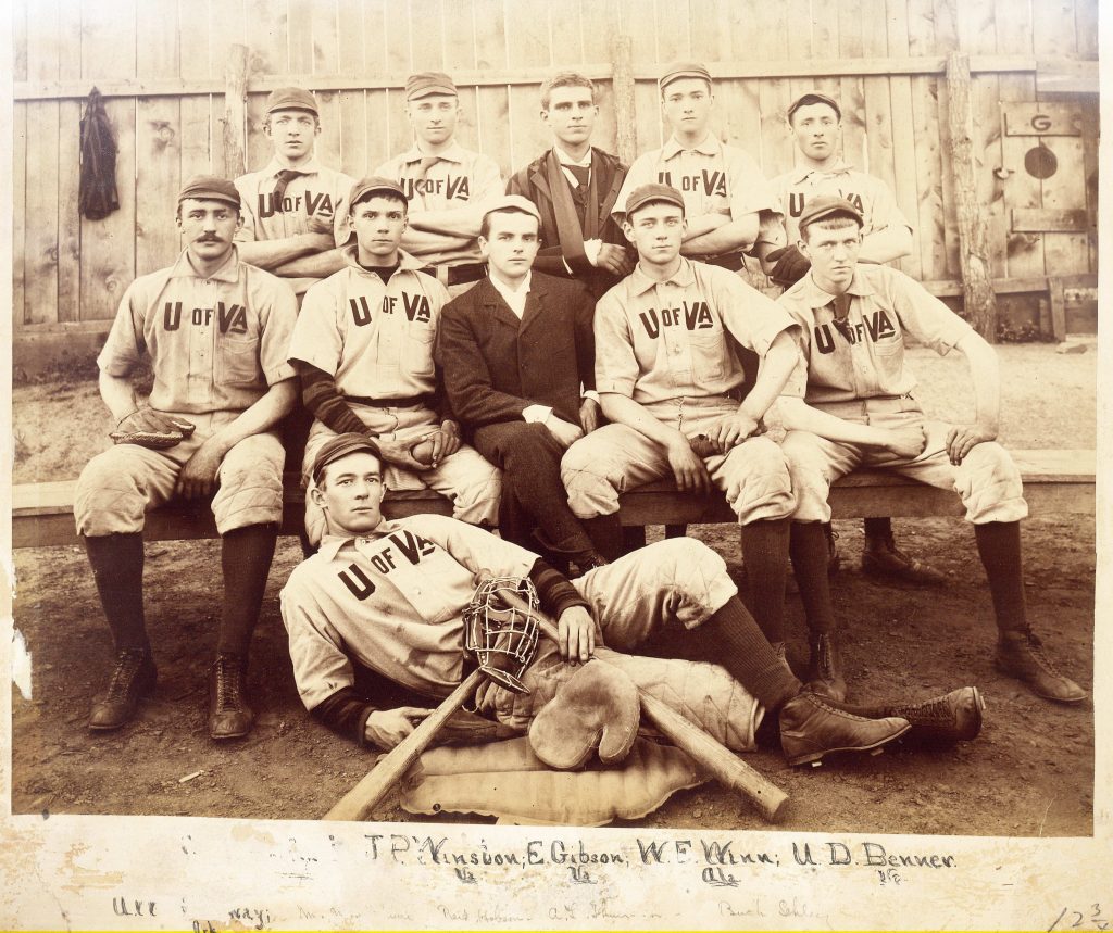 Photograph of University of Virginia Baseball Team