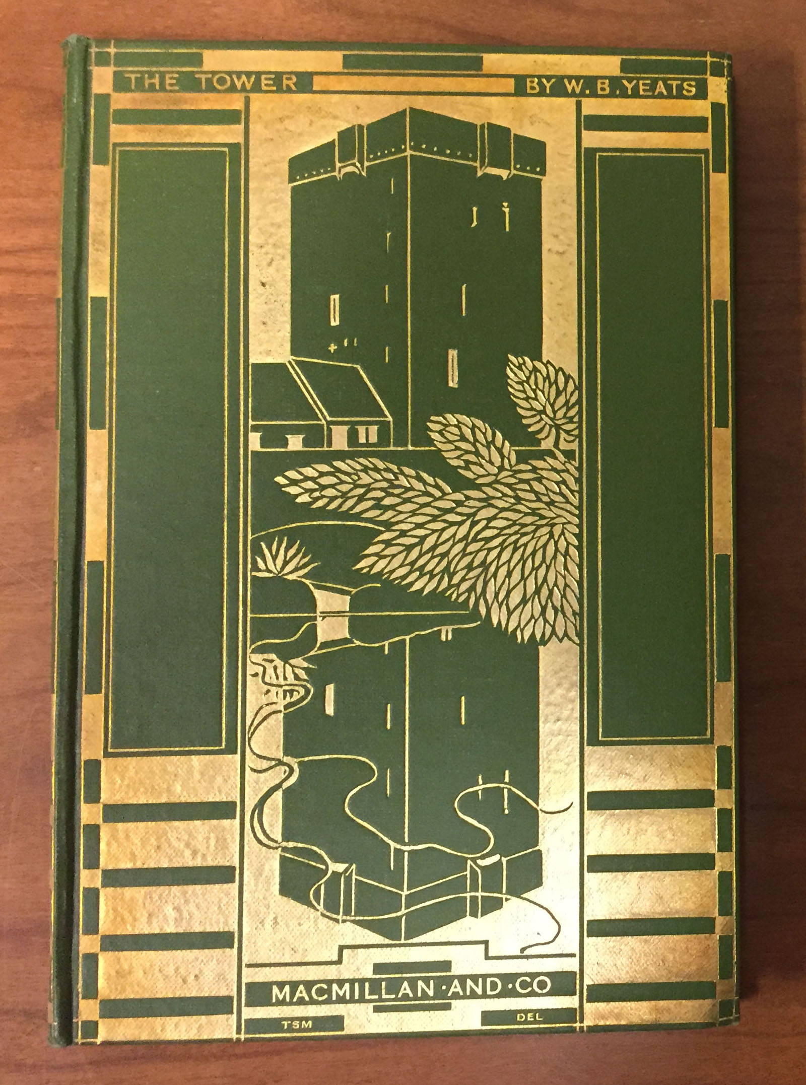 Front cover of William Butler Yeats, The Tower (London: Macmillan, 1928) (PR5904 .T6 1928)