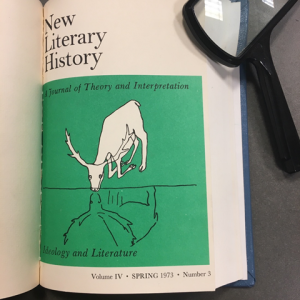 Cover of New Literary History, Spring 1973