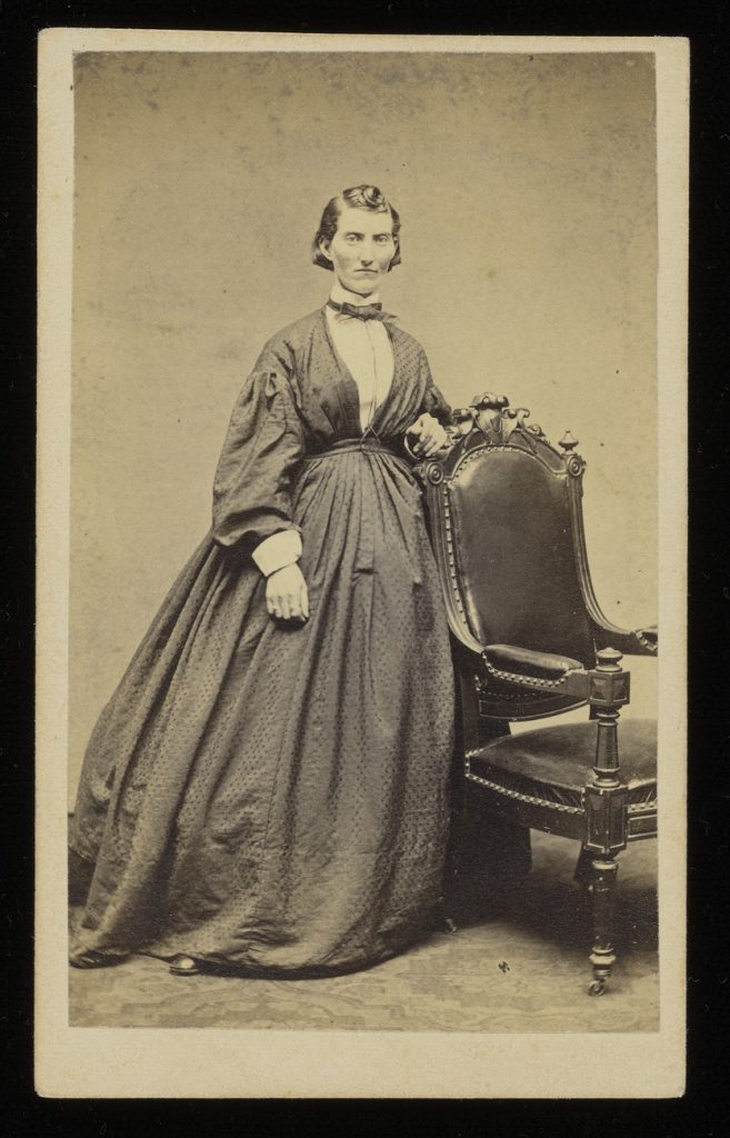 CDV Portrait of Female Union Soldier Frances Clalin Clayton
